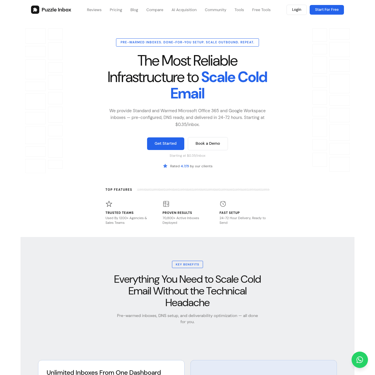 PuzzleInbox homepage